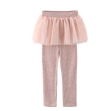 Girl Leggings, Tulle Skirt with Leggings