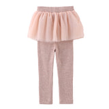 Girl Leggings, Tulle Skirt with Leggings